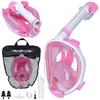 Children's Full-Face Diving Mask Does Not Fog - Pink