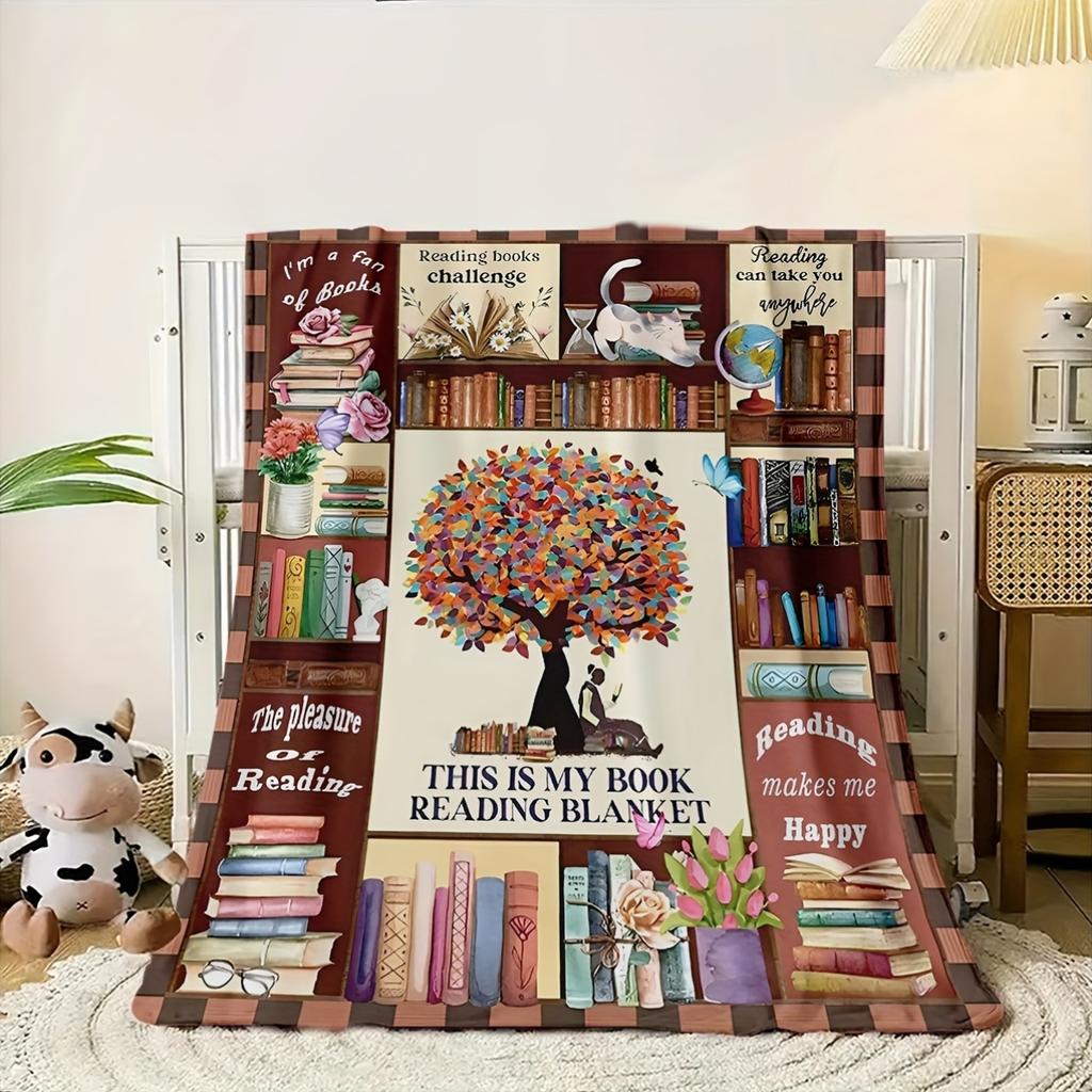 Lovers of HD Printed Books Can Read with a Blanket, Which Can Be Given As a Holiday Gift, Birthday Gift, Christmas Gift, Etc. It Is Suitable