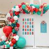 143pcs Red Green Merry Christmas Balloon Garland Arch Kit Christmas Balloon Crutch Natal Xmas Decor for Christmas New Year Party