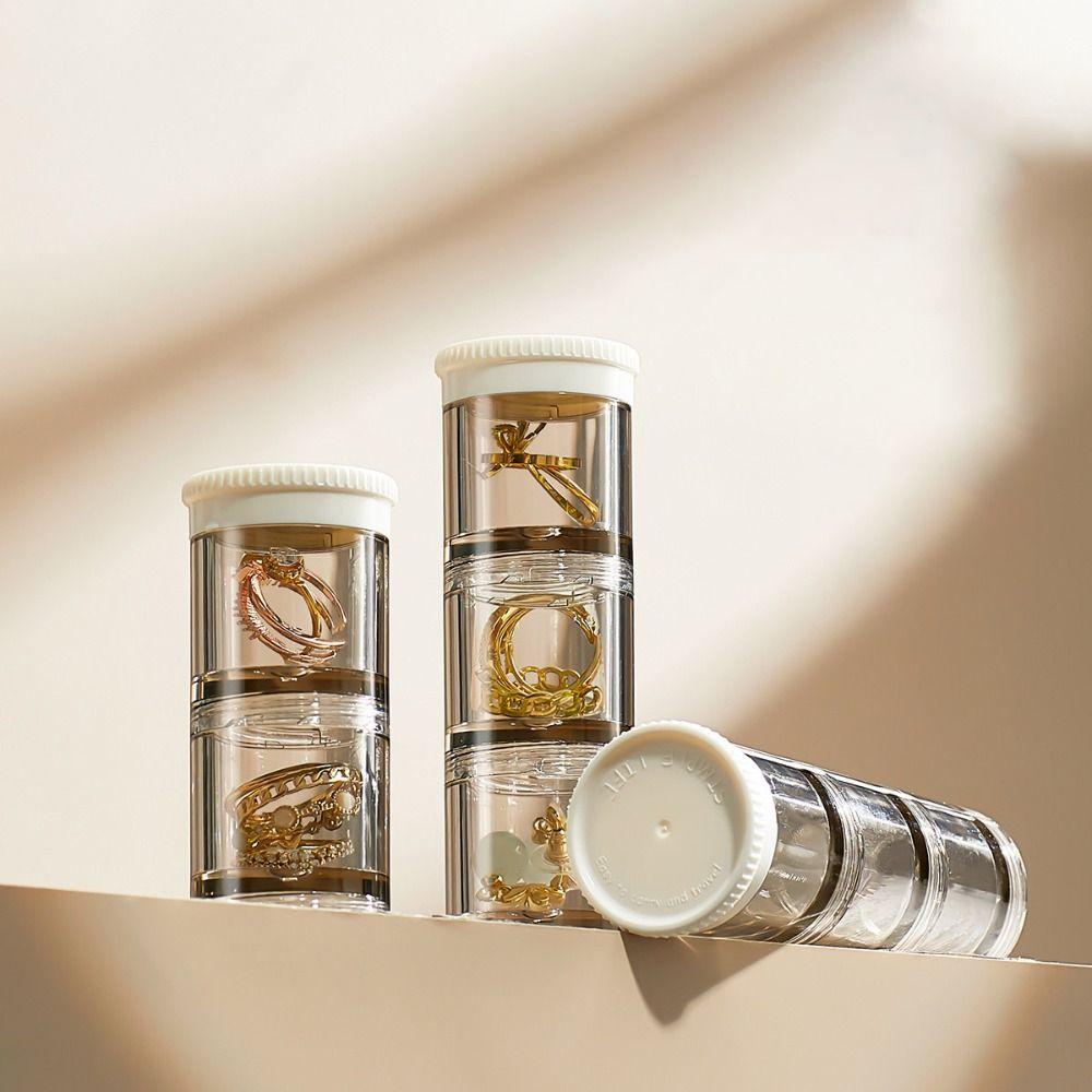 Mini Weekly Pill Organizer Box Reusable Daily Pill Box Jewelry Storage Box  Vitamins & Supplements