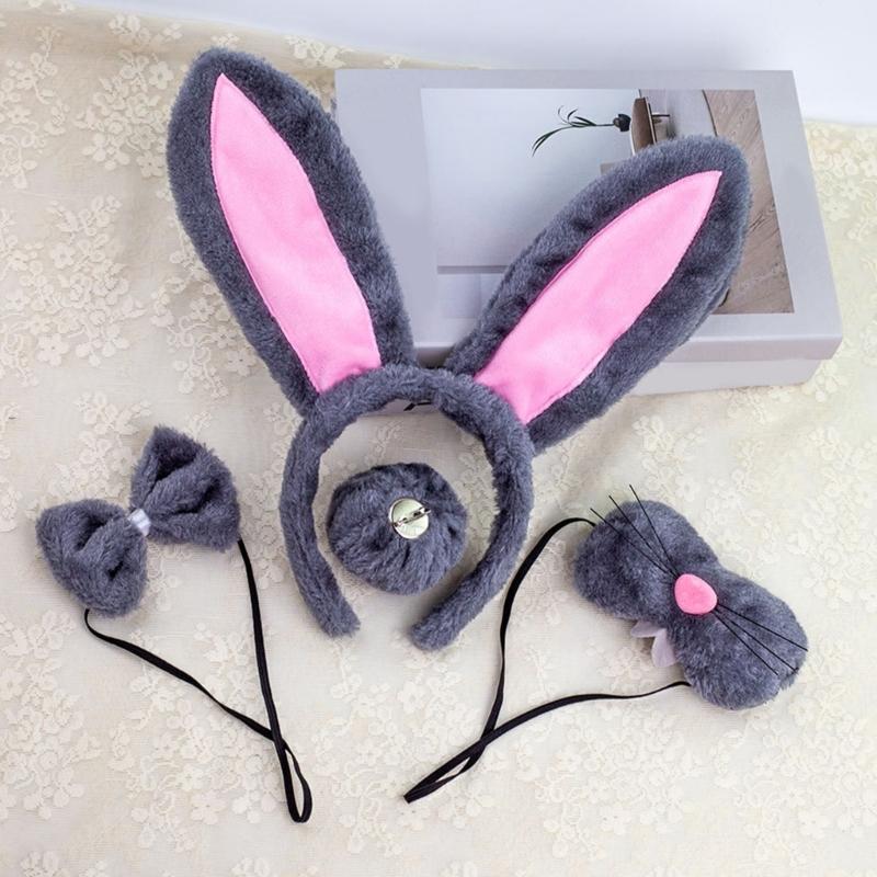 Halloween Easter Bunnies Costumes for Kids Animal Costume Cosplay Accessories