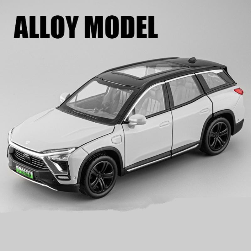 

1:32 NIO ES8 SUV Alloy Electric Vehicles Model Diecasts Metal New Energy Car Model Simulation Sound and Light Childrens Toy Gift серый
