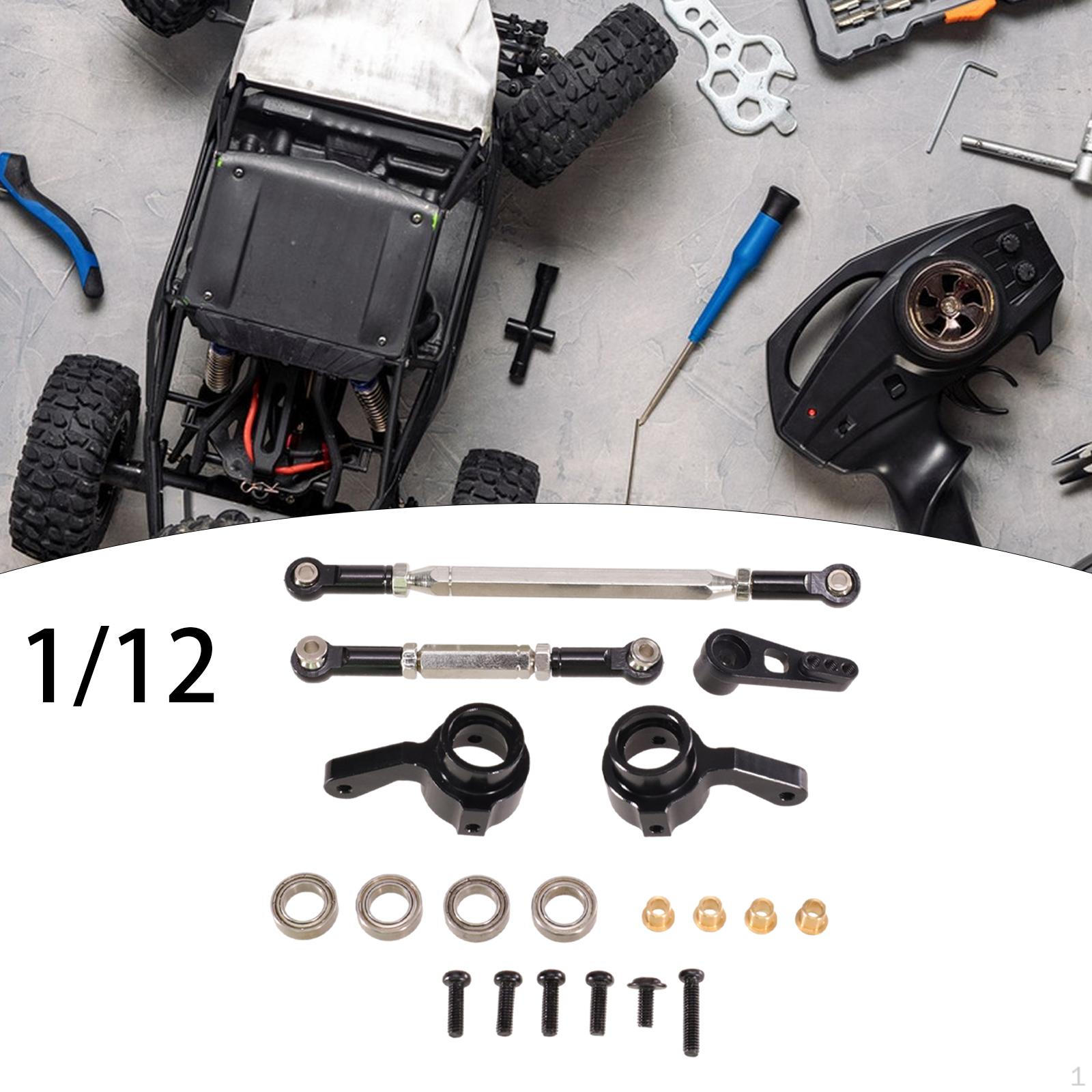 

Metal Steering Servo Link Linkages RC Car Set DIY Spare Parts Cup for D96 чорний