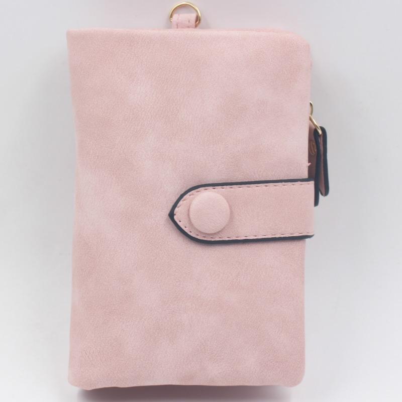 Vintage Zipper Handbag Multi Functional Handheld Leather Wallet