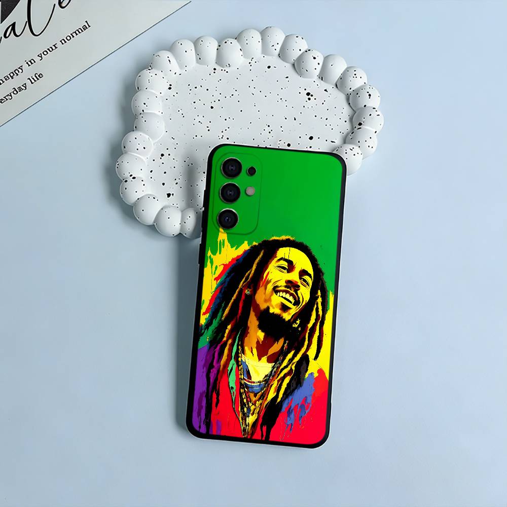 

Lion-B-Bob- M-Marley Soft Silicone Case for Samsung S25, S24, S21, S22, S23, S30, Ultra, S20, Plus, FE, Lite-Black Samsung S21fe