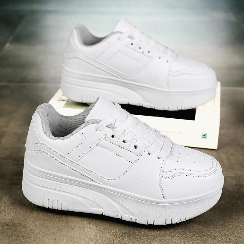 29-40 Bambini Smontaggio Quattro Ruote Scarpe Piatti Scarpe da Fuga / Scarpe da Pattinaggio a Rotelle con Ruote per Donna