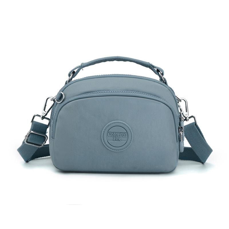 

Colorful Fox новая модная сумка для мобильного телефона женская многослойная простая портативная на плечо сумка-мессенджер с защитой от брызг циан