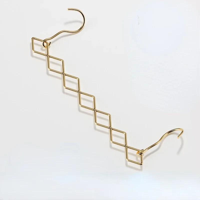 Волшебные вешалки для одежды экономящие место складной органайзер для шкафа каскадная стойка для одежды 7 слотов для брюк платьев пальто 1 PCS 3326₽