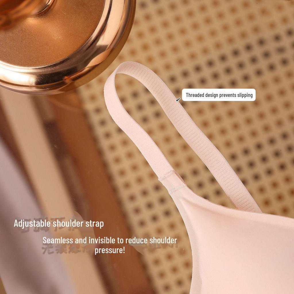 Jelly Seamless Women's Wireless Bra: Outward-Expanding, Supportive, Ideal for Small Chests, Available In Thick or Thin Styles