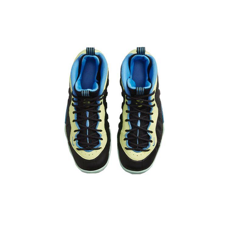 Nike Little Posite One GS Black Multi Color Kids Sneakers Citron-Tint Mint-Foam University-Blue DH6490-001