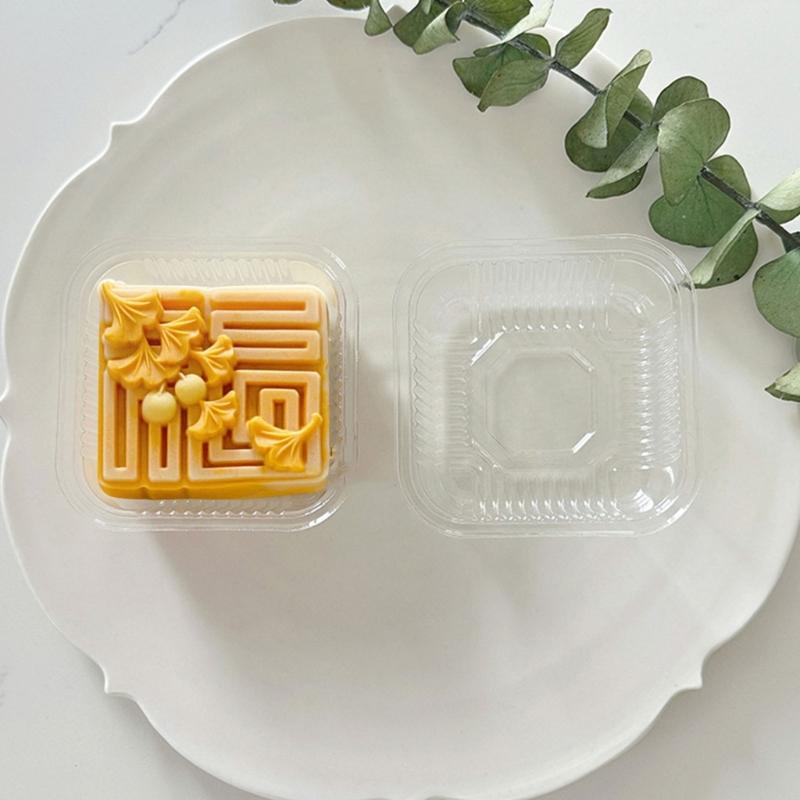 MidAutumn Festival Moon Cake Maker 3D Leaf Pattern Moon Cake Molds Cookie Stamp Hand Press Cookie Dessert Cutter