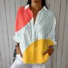 Women Shirt Lapel Long Sleeve Buttons Placket Shirt Tops Flower Pattern Regular Fit Casual Shirt Work Daily Life Parties Shirt