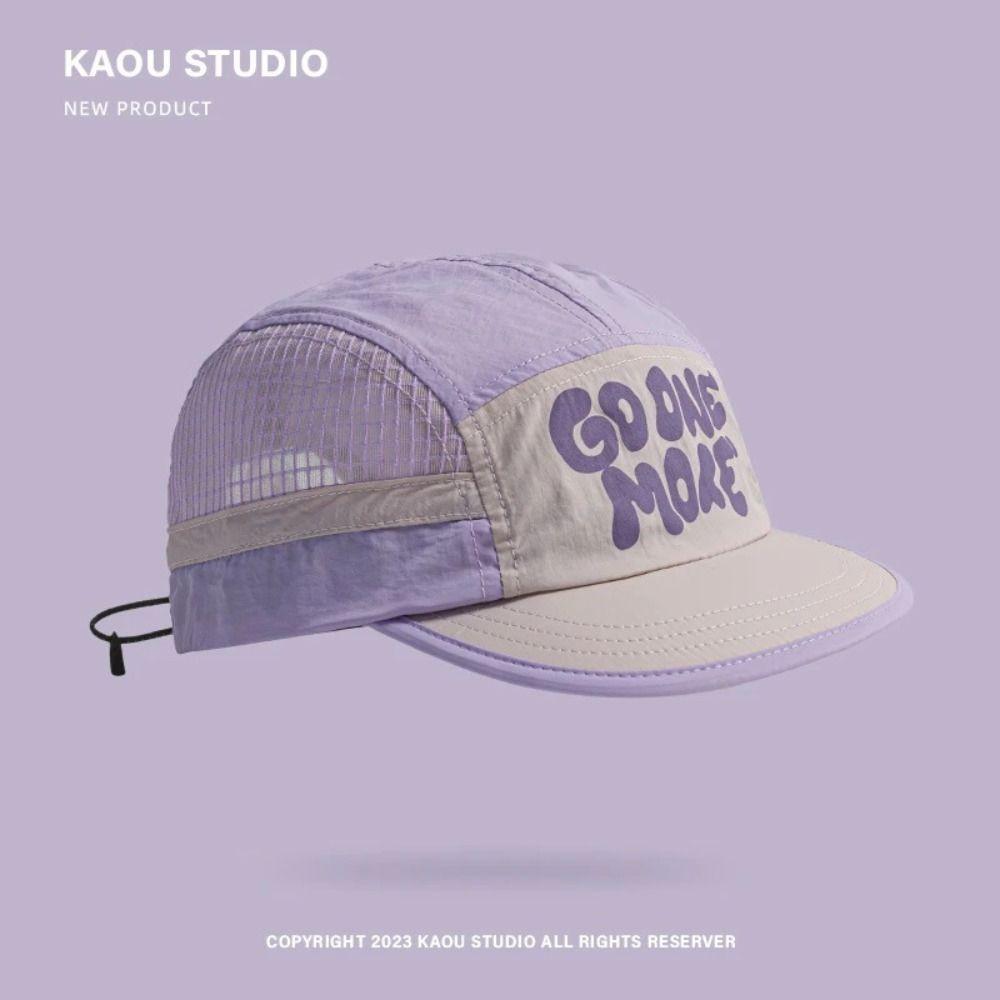 Sun Protection Quick-drying Baseball Cap Retro 5-panel Mesh Running Caps  Spring Summer