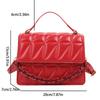 Solid color texture small bag women's autumn 2025 new trendy fashion portable small square bag simple diamond shoulder messenger bag