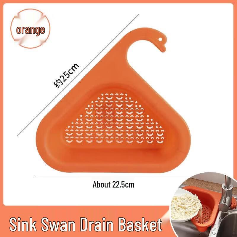 Qiwei Swan Sink Strainer with Wet-Dry Separation