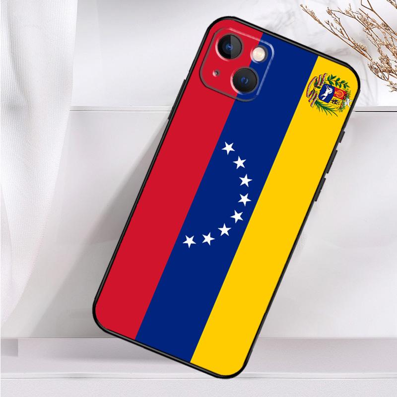 Venezuela Flag Coat Of Arms Case For iPhone 14 13 12 11 16 15 Pro Max Mini Cover X XR XS 8 7 14 16 15 Plus Accessories