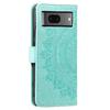 Leather Phone Case for Google Pixel 8,Stand Wallet Mandala Flower Pattern Phone Cover