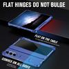 Full-Coverage Phone Case with Built-in Stand for Samsung Z Fold 7 6 5 4 with S Pen Tempered Glass Shield Hinge Protection Cover