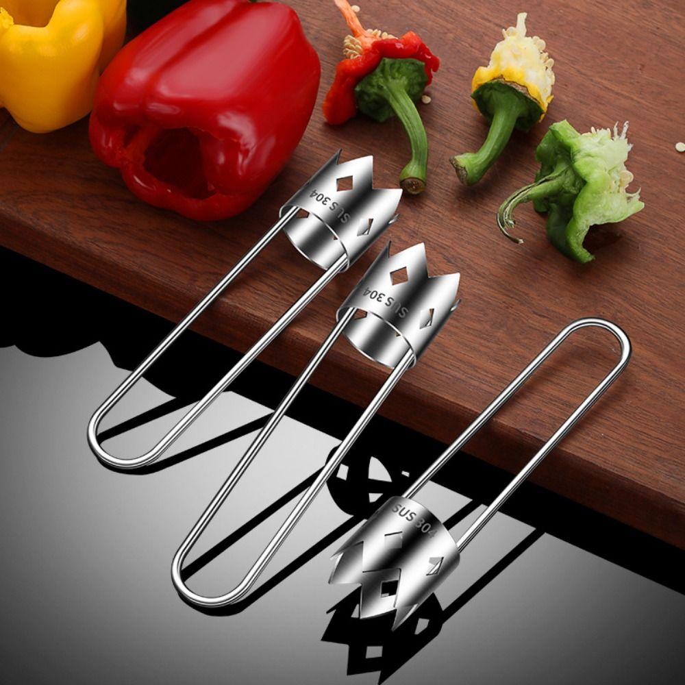 Portable Fruit Corer Extractor Stainless Steel Vegetable Corer Tool  Kitchen Accessories