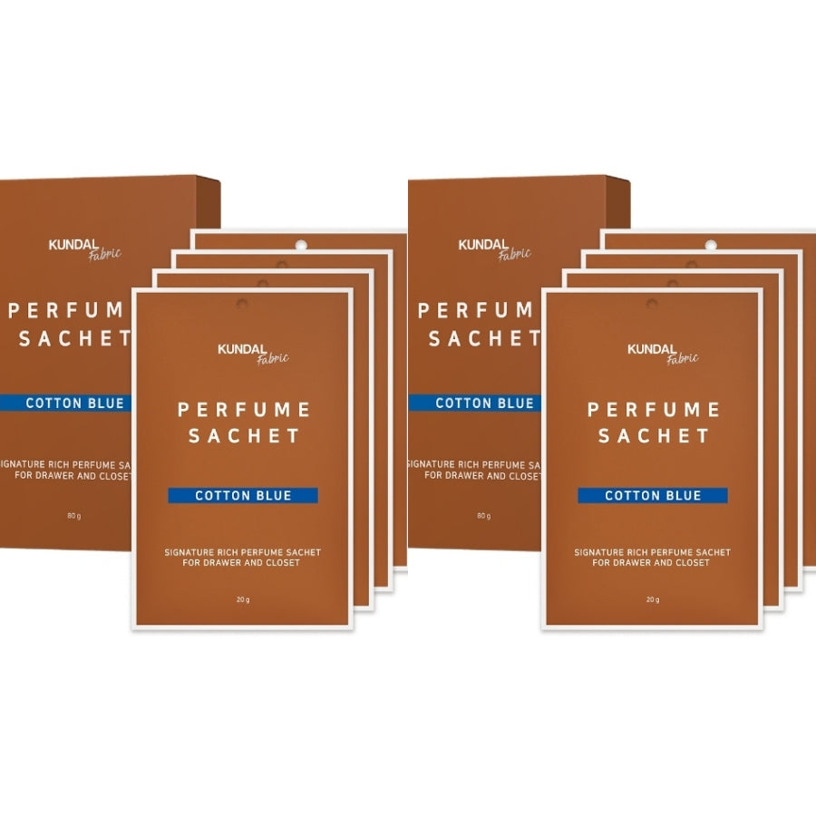 Kundal Signature Rich Perfume Sachet Cotton Blue 20g*4ea/8ea