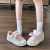 Korean version of dopamine bread shoes female cute platform versatile casual board shoes 2025 spring new student white shoes