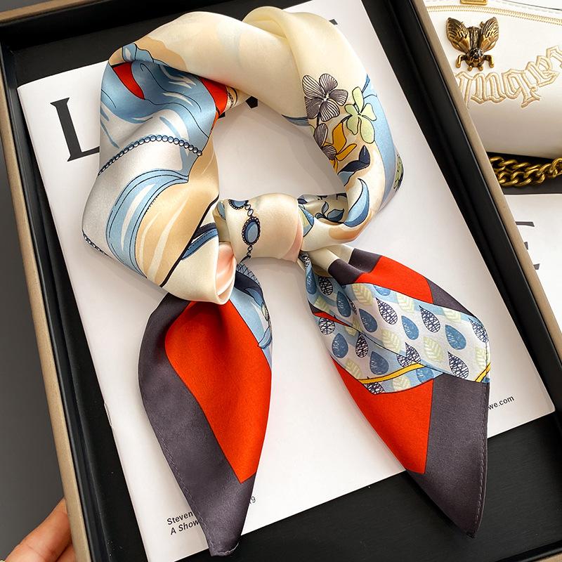 

Meier Elegant lady 65*65 square scarf - women s spring mulberry silk scarf, shawl, and neck scarf 65*65cm