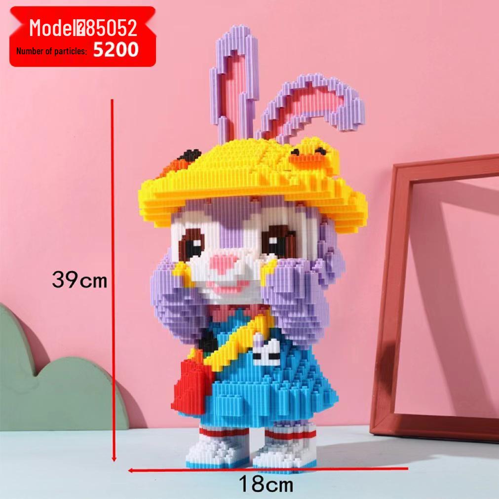 Girls' Compatible Lego: Violent Bear Building Block Series - Educational Micro-Block Interlocking Toys & Gifts