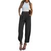 FD1541 Women's Fashion Solid Color Loose High-Waisted Nine-Point Suit Pants - New Spring/Autumn Style 2024