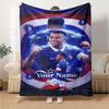 Mbappé Personalisierte Decke Geschenk Personalisierte Decke Bequem Vielseitig für Stuhl Meeresufer Wohnzimmer Bett Vier Jahreszeiten Mehrzweck