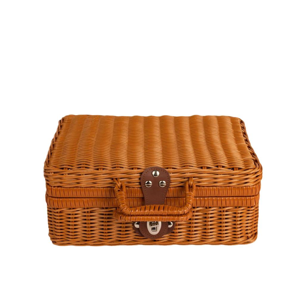 Handgepäckkoffer in Rattan-Optik: Hochzeit Gastgeschenk & Geschenk Aufbewahrungsbox