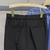 Solid Color Suit Shorts Men's Elastic Suit Pants Fifth Pants with Belt