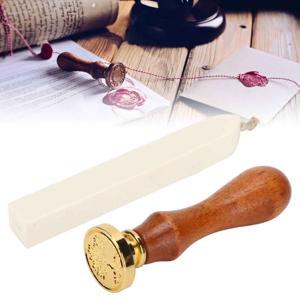 Wax Seal Stamp Kit Clear Pattern   Classic Sealing Kit for Envelopes Invitations Weddin