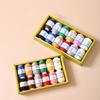 12Color 500M Sewing Thread Polyester Sewing Thread Set Strong And Durable for Sewing Machine Hand Repair Use