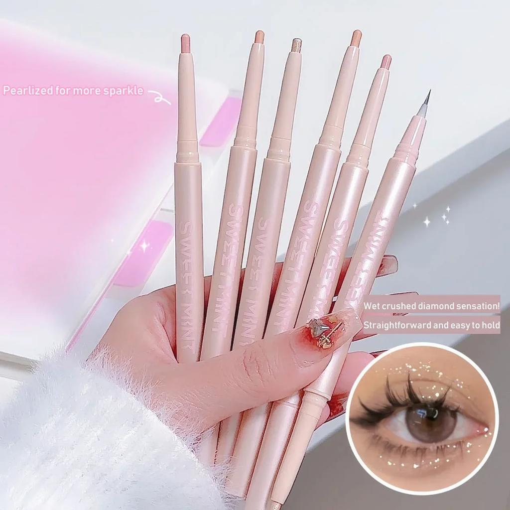 Double-ended Lying Silkworm Pencil Natural Non-smudge 2-in-1 Highlighting Eyeshadow Pen Waterproof Liquid Lower Eyelid Liner Pen