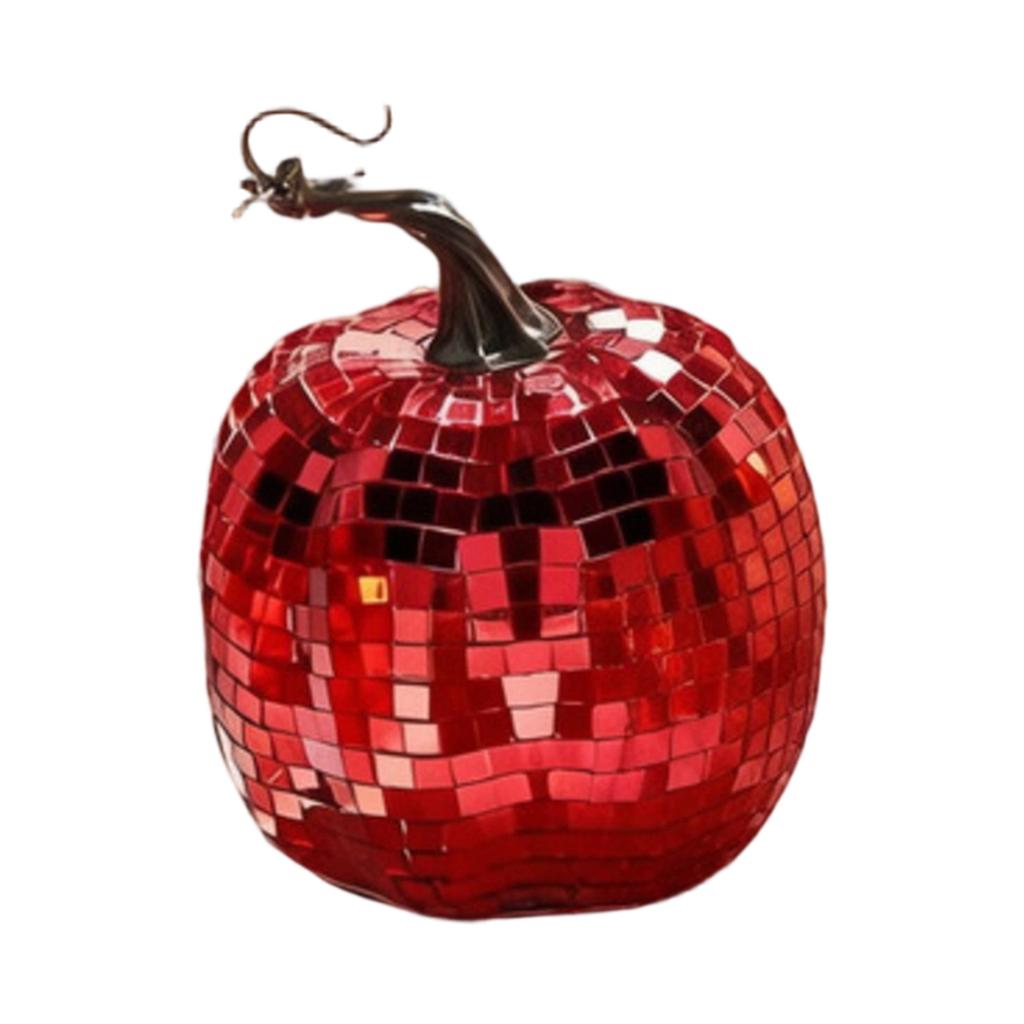 Halloween Pumpkin Decoration for Party, Glitter Light-Up Tabletop Decor