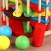Children Pounding Ball Fall Ladder Small Hammer Colorful Knock Toy Baby Early Education Wooden for Baby 2 3 4 Years Old