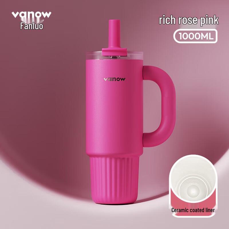 Vanow Dual-Drink Ceramic Insulated Mug