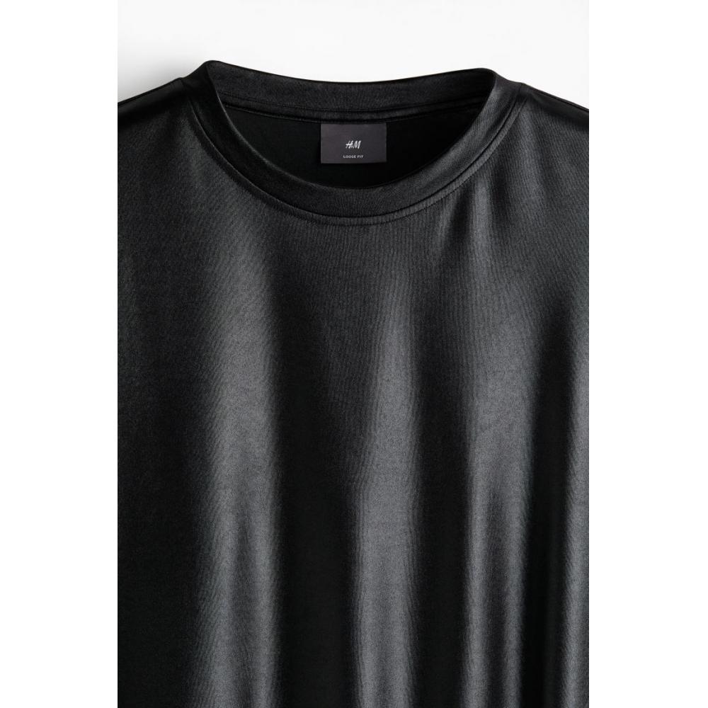 Футболка HM Loose Fit Satin — фото 6