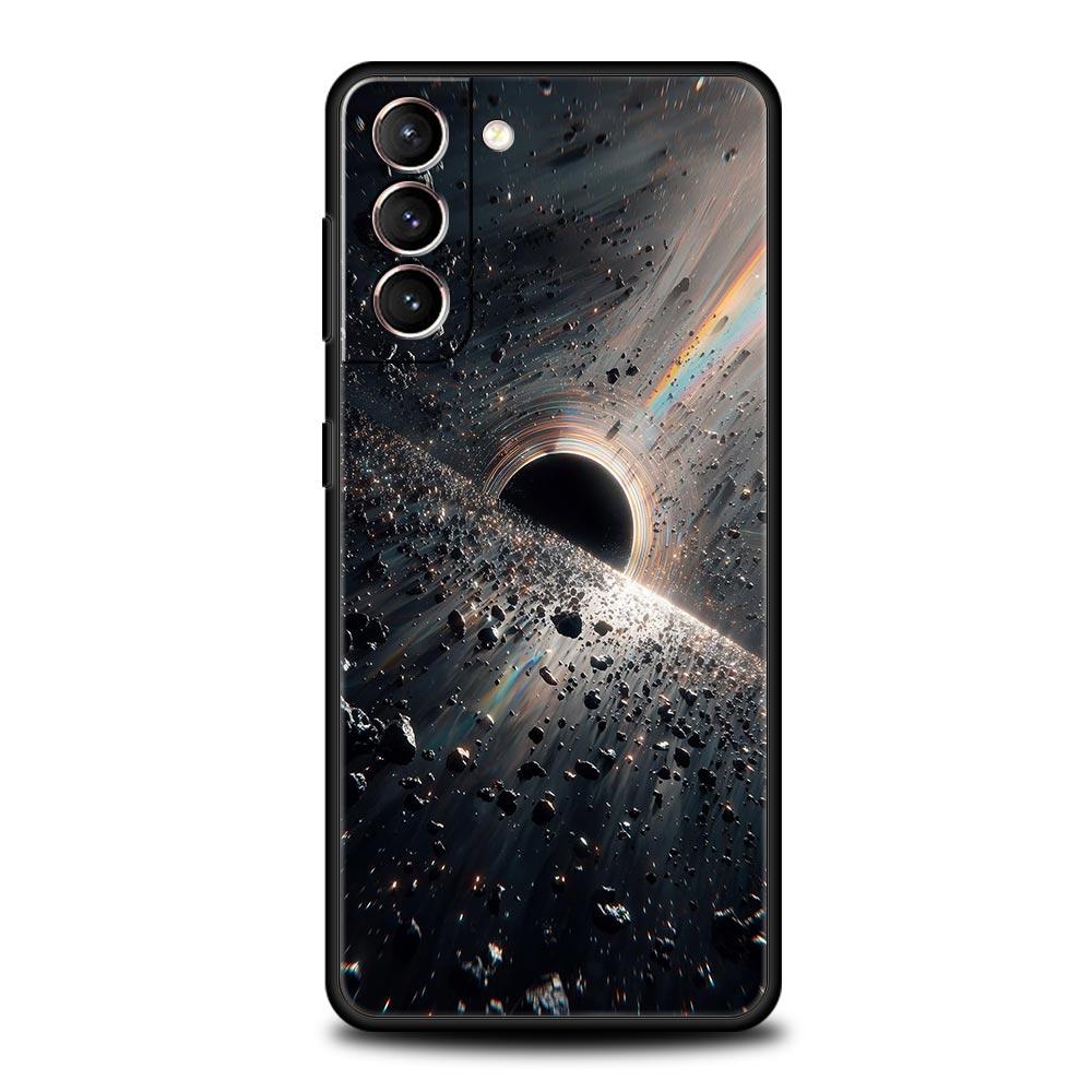 Universe Starry Sky Moon Phone Case Cover for Samsung Galaxy S25 S24 S23 S22 S20 S21 FE Ultra S25Edge S10 Plus 5G Soft TPU Shell