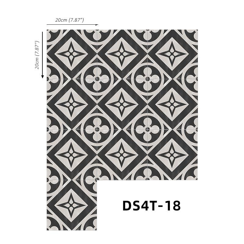Home Decoration Anti-Skid Floor Sticker Self-Adhesive Removable Adhesive Frosted Tile Sticker Wall Sticker Bathroom Waterproof Tile Sticker