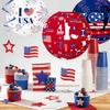 Patriotic Table Centerpiece 4th of July Honeycomb 3D Patriotic Table Decoration American Flag for Independence Day Party