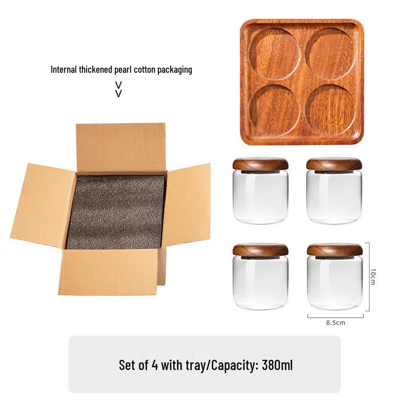 Food Grade Small Round Glass Sealed Jar