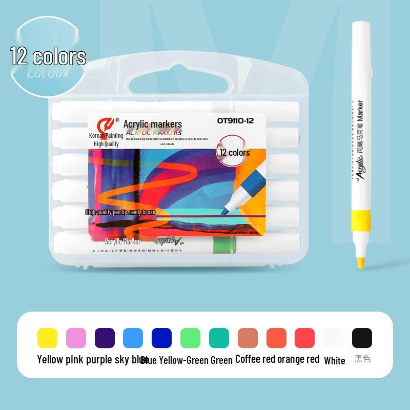 48-Color Water-Based Marker Set for Kids - Art, Craft, and DIY Projects