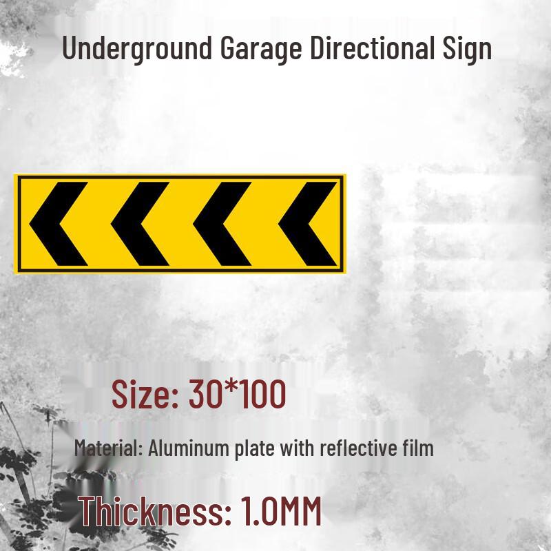 Parking Lot Directional Arrow Sign