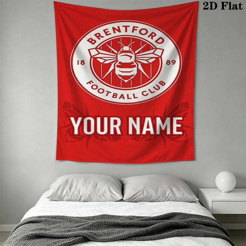 Custom Brentford Wall Hanging Printed Fabric Blanket Decorative Tapestries for Bedroom Living Room Home Decor