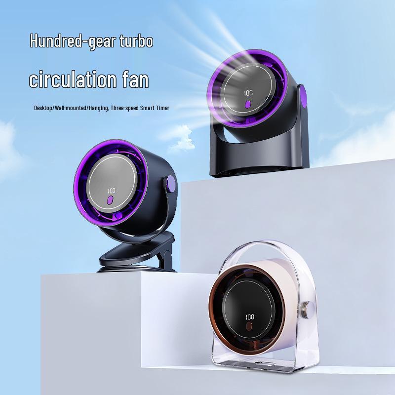 Portable High-Speed Leafless Smart Fan with Digital Display