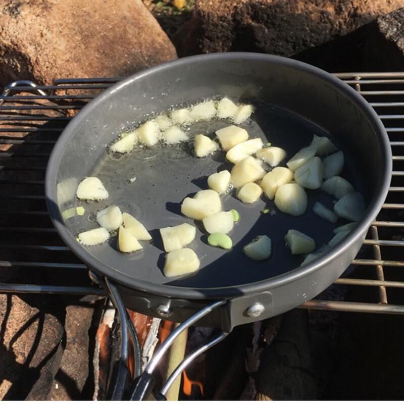 HJS4202 Outdoor Portable Non-stick Camping Frying Pan