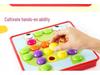Children's Large Particle Button Art Board: Educational Hands-on Mushroom Nail Puzzle Toy for Kindergarten