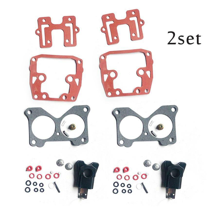 2 Sets Carb Carburetor Repair Kit for Johnson Evinrude V4 85-140 HP