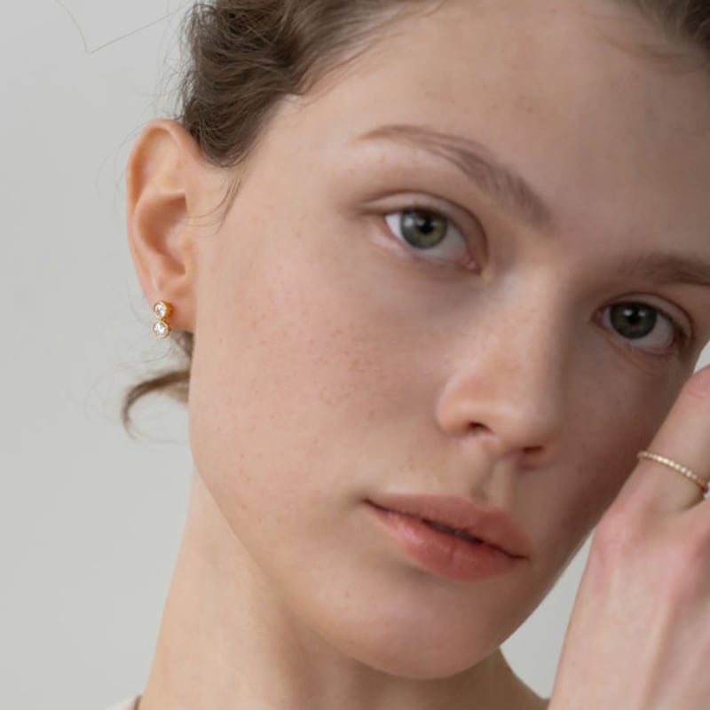 Dawn of Me Duo Cubic Earring